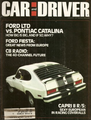 CAR & DRIVER 1977 JAN - FORMULA 1 ENGINES, MORGAN +8*